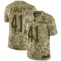 Nike Indianapolis Colts #41 Matthias Farley Camo Youth Stitched NFL Limited 2018 Salute to Service Jersey