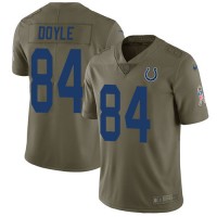 Nike Indianapolis Colts #84 Jack Doyle Olive Youth Stitched NFL Limited 2017 Salute to Service Jersey