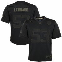 Indianapolis Indianapolis Colts #53 Darius Leonard Nike Youth 2020 Salute to Service Game Jersey Black