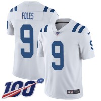 Nike Indianapolis Colts #9 Nick Foles White Youth Stitched NFL 100th Season Vapor Limited Jersey