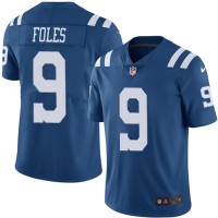 Nike Indianapolis Colts #9 Nick Foles Royal Blue Youth Stitched NFL Limited Rush Jersey
