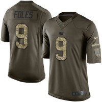 Nike Indianapolis Colts #9 Nick Foles Green Youth Stitched NFL Limited 2015 Salute to Service Jersey