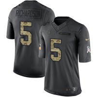 Nike Indianapolis Colts #5 Anthony Richardson Black Youth Stitched NFL Limited 2016 Salute to Service Jersey