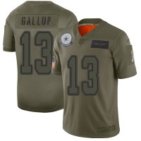 Nike Dallas Cowboys #13 Michael Gallup Camo Youth Stitched NFL Limited 2019 Salute to Service Jersey