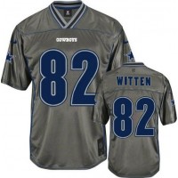 Nike Dallas Cowboys #82 Jason Witten Grey Youth Stitched NFL Elite Vapor Jersey
