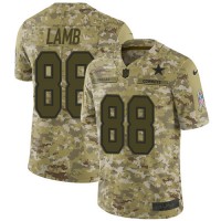 Nike Dallas Cowboys #88 CeeDee Lamb Camo Youth Stitched NFL Limited 2018 Salute To Service Jersey