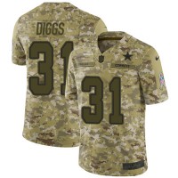 Nike Dallas Cowboys #31 Trevon Diggs Camo Youth Stitched NFL Limited 2018 Salute To Service Jersey