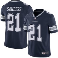 Nike Dallas Cowboys #21 Deion Sanders Navy Blue Team Color Youth Stitched NFL Vapor Untouchable Limited Jersey