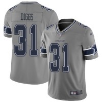 Nike Dallas Cowboys #31 Trevon Diggs Gray Youth Stitched NFL Limited Inverted Legend Jersey