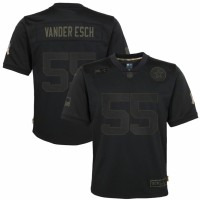 Dallas Dallas Cowboys #55 Leighton Vander Esch Nike Youth 2020 Salute to Service Game Jersey Black