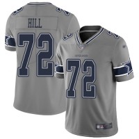 Nike Dallas Cowboys #72 Trysten Hill Gray Youth Stitched NFL Limited Inverted Legend Jersey