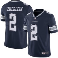 Nike Dallas Cowboys #2 Greg Zuerlein Navy Blue Team Color Youth Stitched NFL Vapor Untouchable Limited Jersey
