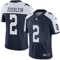 Nike Dallas Cowboys #2 Greg Zuerlein Navy Blue Thanksgiving Youth Stitched NFL 100th Season Vapor Throwback Limited Jersey