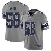 Nike Dallas Cowboys #58 Aldon Smith Gray Youth Stitched NFL Limited Inverted Legend Jersey