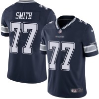 Nike Dallas Cowboys #77 Tyron Smith Navy Blue Team Color Youth Stitched NFL Vapor Untouchable Limited Jersey