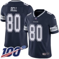 Nike Dallas Cowboys #80 Blake Bell Navy Blue Team Color Youth Stitched NFL 100th Season Vapor Untouchable Limited Jersey