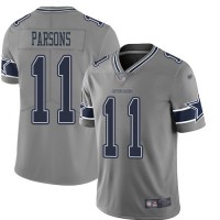 Nike Dallas Cowboys #11 Micah Parsons Gray Youth Stitched NFL Limited Inverted Legend Jersey
