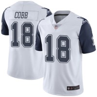 Nike Dallas Cowboys #18 Randall Cobb White Youth Stitched NFL Limited Rush Jersey