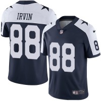 Nike Dallas Cowboys #88 Michael Irvin Navy Blue Thanksgiving Youth Stitched NFL Vapor Untouchable Limited Throwback Jersey