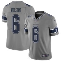 Nike Dallas Cowboys #6 Donovan Wilson Gray Youth Stitched NFL Limited Inverted Legend Jersey
