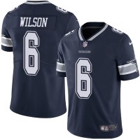 Nike Dallas Cowboys #6 Donovan Wilson Navy Blue Team Color Youth Stitched NFL Vapor Untouchable Limited Jersey