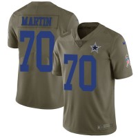 Nike Dallas Cowboys #70 Zack Martin Olive Youth Stitched NFL Limited 2017 Salute to Service Jersey