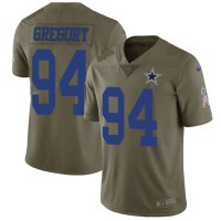 Nike Dallas Cowboys #94 Randy Gregory Olive Youth Stitched NFL Limited 2017 Salute to Service Jersey