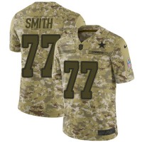 Nike Dallas Cowboys #77 Tyron Smith Camo Youth Stitched NFL Limited 2018 Salute to Service Jersey