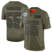 Nike Dallas Cowboys #55 Leighton Vander Esch Camo Youth Stitched NFL Limited 2019 Salute to Service Jersey