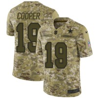 Nike Dallas Cowboys #19 Amari Cooper Camo Youth Stitched NFL Limited 2018 Salute to Service Jersey