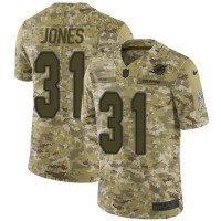 Nike Miami Dolphins #31 Byron Jones Camo Youth Stitched NFL Limited 2018 Salute To Service Jersey