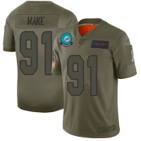 Nike Miami Dolphins #91 Cameron Wake Camo Youth Stitched NFL Limited 2019 Salute to Service Jersey