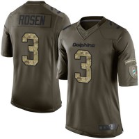 Nike Miami Dolphins #3 Josh Rosen Green Youth Stitched NFL Limited 2015 Salute to Service Jersey