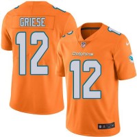 Nike Miami Dolphins #12 Bob Griese Orange Youth Stitched NFL Limited Rush Jersey