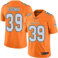 Nike Miami Dolphins #39 Larry Csonka Orange Youth Stitched NFL Limited Rush Jersey