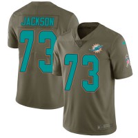 Nike Miami Dolphins #73 Austin Jackson Olive Youth Stitched NFL Limited 2017 Salute To Service Jersey
