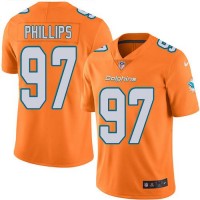Nike Miami Dolphins #97 Jordan Phillips Orange Youth Stitched NFL Limited Rush Jersey