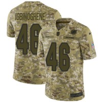 Nike Miami Dolphins #46 Noah Igbinoghene Camo Youth Stitched NFL Limited 2018 Salute To Service Jersey