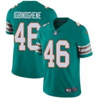 Nike Miami Dolphins #46 Noah Igbinoghene Aqua Green Alternate Youth Stitched NFL Vapor Untouchable Limited Jersey