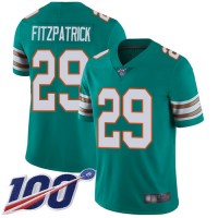 Nike Miami Dolphins #29 Minkah Fitzpatrick Aqua Green Alternate Youth Stitched NFL 100th Season Vapor Limited Jersey