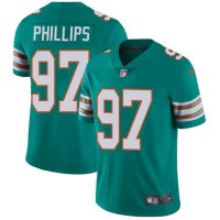 Nike Miami Dolphins #97 Jordan Phillips Aqua Green Alternate Youth Stitched NFL Vapor Untouchable Limited Jersey