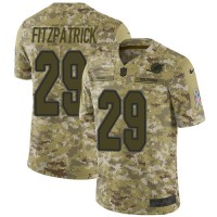 Nike Miami Dolphins #29 Minkah Fitzpatrick Camo Youth Stitched NFL Limited 2018 Salute to Service Jersey