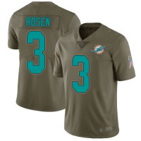 Nike Miami Dolphins #3 Josh Rosen Olive Youth Stitched NFL Limited 2017 Salute to Service Jersey