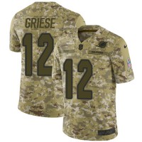 Nike Miami Dolphins #12 Bob Griese Camo Youth Stitched NFL Limited 2018 Salute to Service Jersey