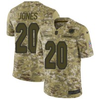 Nike Miami Dolphins #20 Reshad Jones Camo Youth Stitched NFL Limited 2018 Salute to Service Jersey