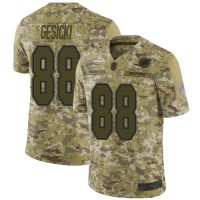 Nike Miami Dolphins #88 Mike Gesicki Camo Youth Stitched NFL Limited 2018 Salute to Service Jersey