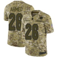 Nike Miami Dolphins #26 Salvon Ahmed Camo Youth Stitched NFL Limited 2018 Salute To Service Jersey