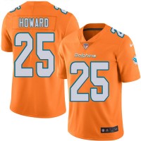 Nike Miami Dolphins #25 Xavien Howard Orange Youth Stitched NFL Limited Rush Jersey