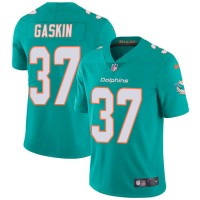 Nike Miami Dolphins #37 Myles Gaskin Aqua Green Team Color Youth Stitched NFL Vapor Untouchable Limited Jersey