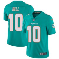 Nike Miami Dolphins #10 Tyreek Hill Aqua Green Team Color Youth Stitched NFL Vapor Untouchable Limited Jersey